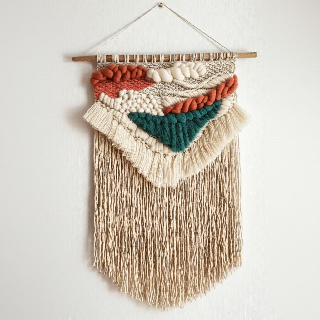 Handgewebter Wandteppich